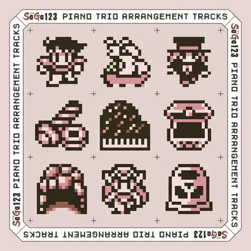 SaGa 1·2·3 Piano Trio Arrangement Tracks + Across the "SaGa" cover